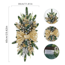 1, 2, 3pcs Christmas Staircase Garland Plastic Artificial Winter Wreath