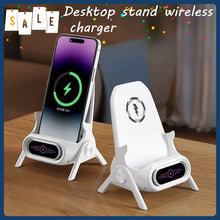 Mini Chair Cordless Charger Desktop Phone Stand Tabletop Ornament