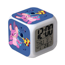 Color Changing Night Light Stitch Alarm Clock