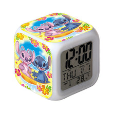 Color Changing Night Light Stitch Alarm Clock