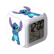 Color Changing Night Light Stitch Alarm Clock