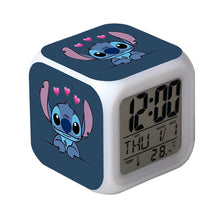 Color Changing Night Light Stitch Alarm Clock