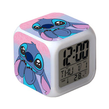 Color Changing Night Light Stitch Alarm Clock