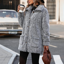Women’s Elegant Thick Winter Coat with Plush Faux Fur