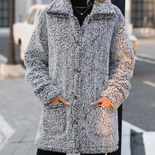 Women’s Elegant Thick Winter Coat with Plush Faux Fur