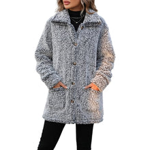 Women’s Elegant Thick Winter Coat with Plush Faux Fur