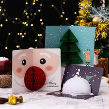 3D Pop Up Christmas Cards with Envelopes and Seal Stickers