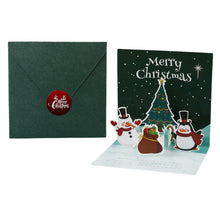 3D Christmas Greeting Card Set
