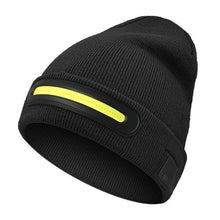 Rechargeable LED Headlamp Wide Beam Warm Knitted Beanie Hat