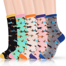 5 Pairs Sausage Dog Socks