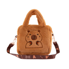 Soft Capybara Plush Shoulder Bag