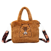 Soft Capybara Plush Shoulder Bag