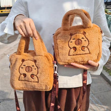 Soft Capybara Plush Shoulder Bag