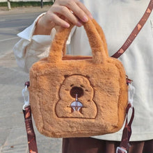 Soft Capybara Plush Shoulder Bag