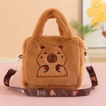 Soft Capybara Plush Shoulder Bag