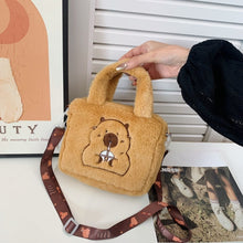 Soft Capybara Plush Shoulder Bag