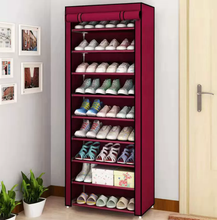 Shoe Rack 6/8/10 Tier Shoe Rack Large Shoe Stand Shoes Storage Organizer Shelf Cabinet for Closet with Nonwoven Fabric Cover Display Shelf