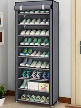Shoe Rack 6/8/10 Tier Shoe Rack Large Shoe Stand Shoes Storage Organizer Shelf Cabinet for Closet with Nonwoven Fabric Cover Display Shelf