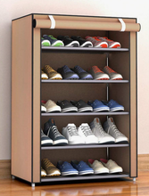 Shoe Rack 6/8/10 Tier Shoe Rack Large Shoe Stand Shoes Storage Organizer Shelf Cabinet for Closet with Nonwoven Fabric Cover Display Shelf
