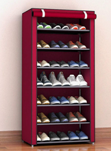 Shoe Rack 6/8/10 Tier Shoe Rack Large Shoe Stand Shoes Storage Organizer Shelf Cabinet for Closet with Nonwoven Fabric Cover Display Shelf
