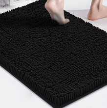 Yimobra Washable Bathroom Rugs, Super Soft & Absorbent Chenille Bath Mat for Floor & Carpet, Quick Dry Non Slip Bath Mat for Tub Shower