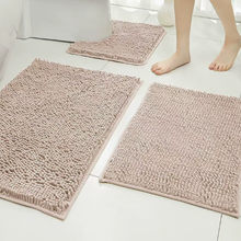 Yimobra Washable Bathroom Rugs, Super Soft & Absorbent Chenille Bath Mat for Floor & Carpet, Quick Dry Non Slip Bath Mat for Tub Shower