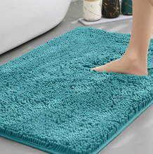 Yimobra Washable Bathroom Rugs, Super Soft & Absorbent Chenille Bath Mat for Floor & Carpet, Quick Dry Non Slip Bath Mat for Tub Shower