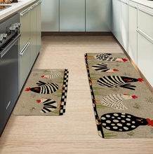Rustic Style 3D Sponge Material Mat Animal Chicken Printing Youngsters Room Floor Mat Kitchen Mat, Quick Drying Thin Bath Mat, Kitchen Home Decor
