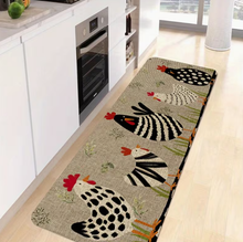Rustic Style 3D Sponge Material Mat Animal Chicken Printing Youngsters Room Floor Mat Kitchen Mat, Quick Drying Thin Bath Mat, Kitchen Home Decor