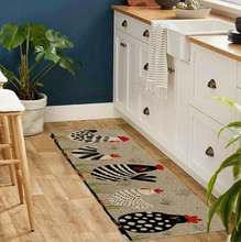 Rustic Style 3D Sponge Material Mat Animal Chicken Printing Youngsters Room Floor Mat Kitchen Mat, Quick Drying Thin Bath Mat, Kitchen Home Decor