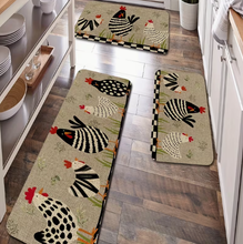 Rustic Style 3D Sponge Material Mat Animal Chicken Printing Youngsters Room Floor Mat Kitchen Mat, Quick Drying Thin Bath Mat, Kitchen Home Decor