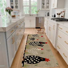 Rustic Style 3D Sponge Material Mat Animal Chicken Printing Youngsters Room Floor Mat Kitchen Mat, Quick Drying Thin Bath Mat, Kitchen Home Decor