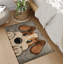 1pc Cute Dog Pattern Printed Rug, Faux Wool Mat - Highly Absorbent, Easy To Clean, Suitable For Home Decor, Farmhouse, Entryway, Indoor, Room, Kitchen, Dining Room, Small Office/Home Office, Sink, Laundry Room, Doormat, Kitchen Mat, Non-Slip Mat
