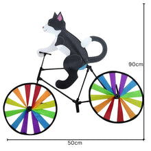 Animal Bicycle Garden Wind Spinner Rainbow Wheels
