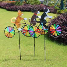 Animal Bicycle Garden Wind Spinner Rainbow Wheels