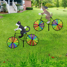 Animal Bicycle Garden Wind Spinner Rainbow Wheels