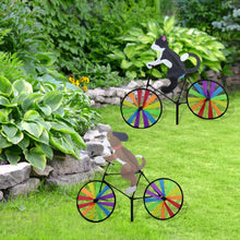Animal Bicycle Garden Wind Spinner Rainbow Wheels