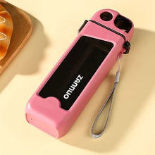Portable Leakproof Water Bottle with Straw and Strap
