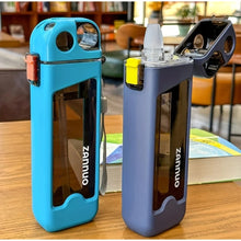 Portable Leakproof Water Bottle with Straw and Strap