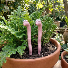 Whimsical Earthworm Garden Decor Stakes