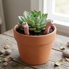 Whimsical Earthworm Garden Decor Stakes