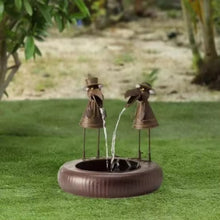 Resin Animal Basin Outdoor Water Fountain
