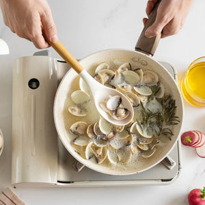 12Pcs Wooden Handles Silicone Cooking Kitchen Utensils Set