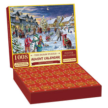 2025 Christmas Advent Calendar 24-Day Countdown Jigsaw Puzzle Set