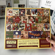 2025 Christmas Advent Calendar 24-Day Countdown Jigsaw Puzzle Set