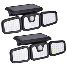 74 LED Solar Powered Sunlight 3 Modes PIR Motion Sensor Lamp