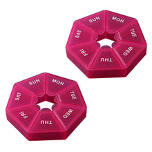 7-Sided Portable Vitamin Holder Box Pill Organizer Planner