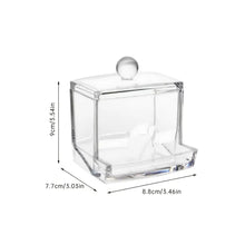Clear Cosmetic Box Acrylic Q-tip Storage Jar