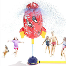 Outdoor Water Spray Rotating Rocket Sprinkler Toy