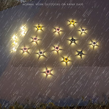 4PCS Outdoor Garden Solar Light Atmosphere Wall Lamp